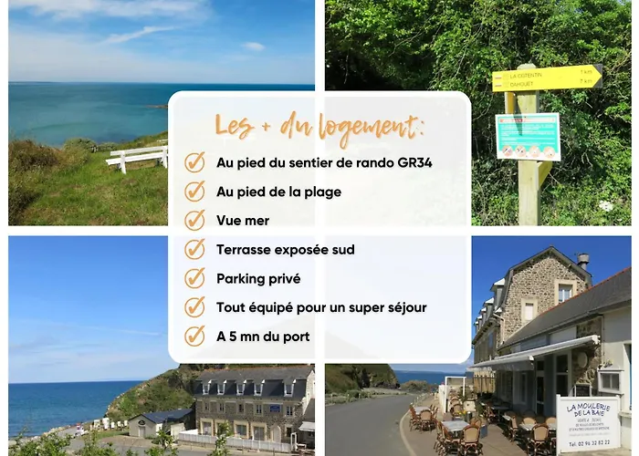 Appart\' Avec Grande Terrasse Vue Mer -50M Plage Et Du Sentier De Randonnee